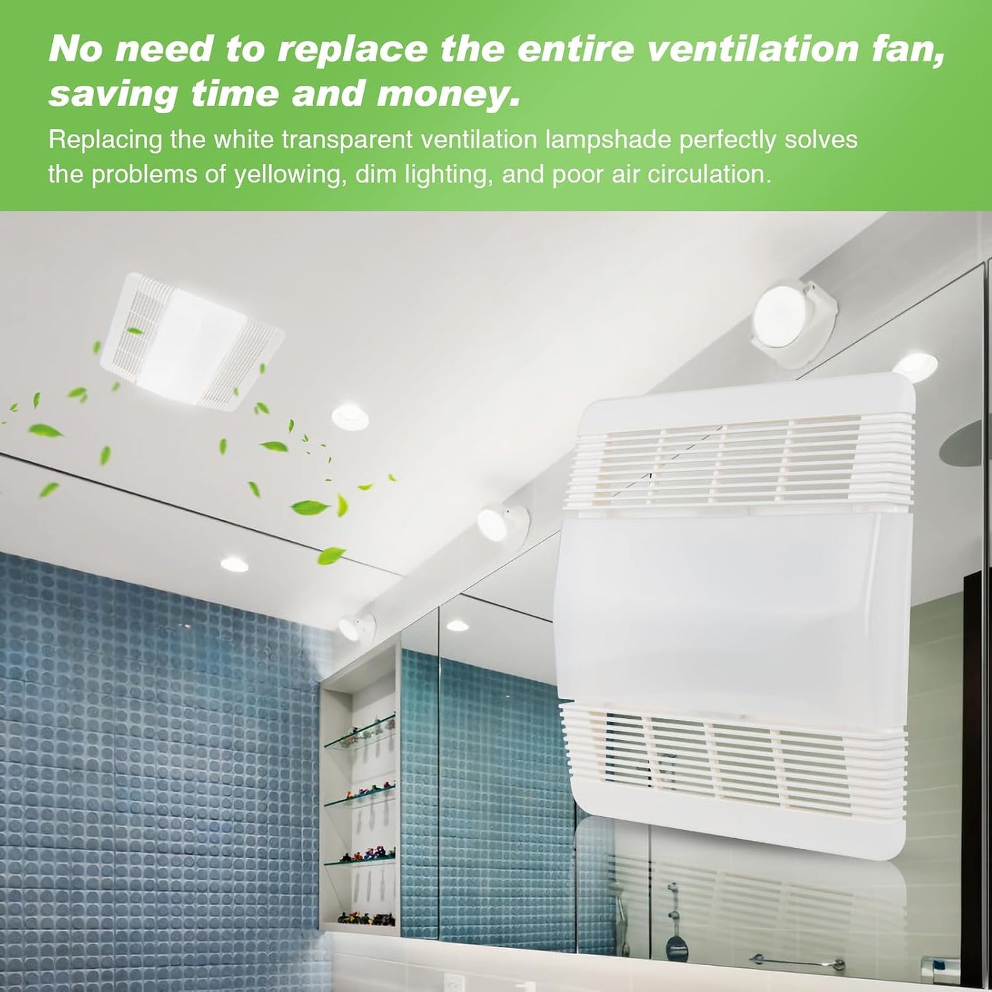 Cubierta ventilador baño Nutone repuesto 663 669 763