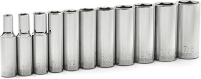 Set 11 Pzas Llaves Vaso Profundo SAE
