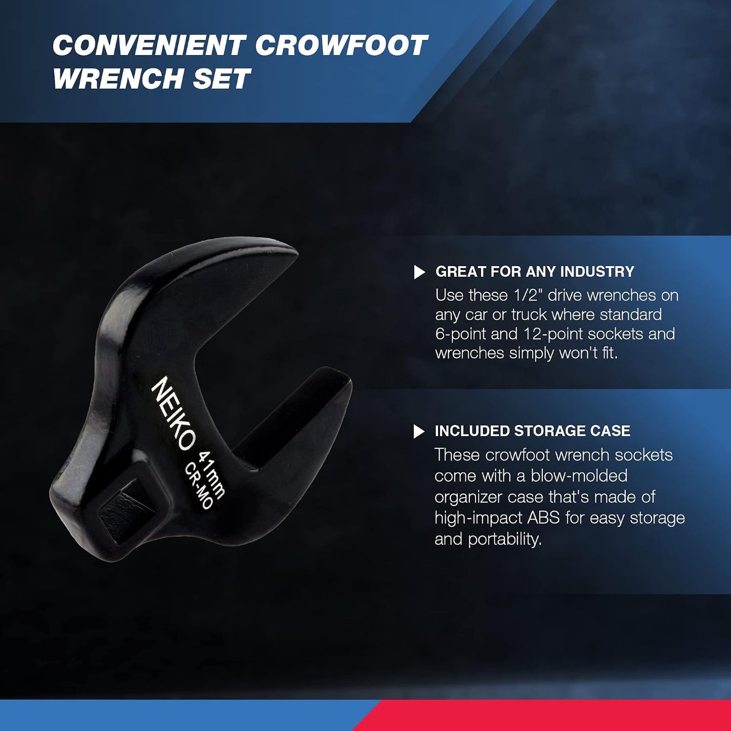 Set 14 Pzas Llaves Crowfoot 1/2 27-50mm Acero Cromo
