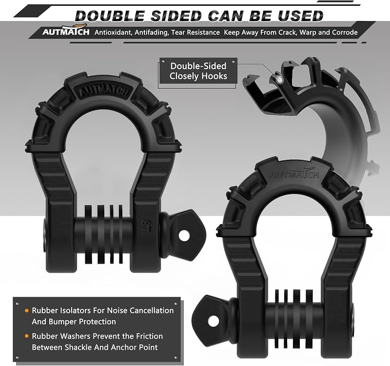 Grilletes anillo D 3/4" 2 pzas 68000 lb resistencia