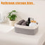 4 Cestas Almacenamiento Estante 11.8x7.8x4.7" Gris