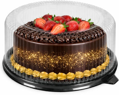 Porta pasteles redondo 10pulg set 50 recipientes tartas