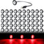 Marcador LED 3/4" luz roja conector 12V universal 50 pzas