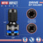 Adaptador 1/2 pulg a hex 1/4 pulg con soportes