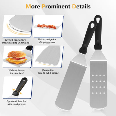 Set accesorios plancha 18 pzas para camping y cocinar al aire libre