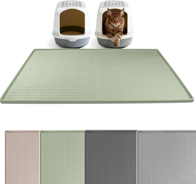 Tapete silicona arena gatos 50x36pulg antideslizante