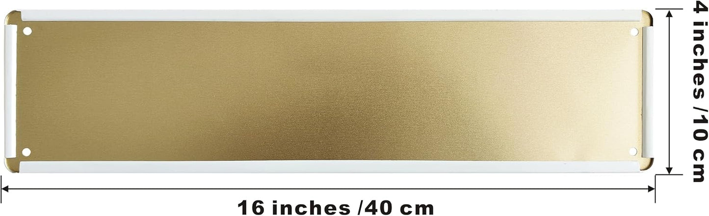 Letrero metal alces carretera decoración 16x4pulg