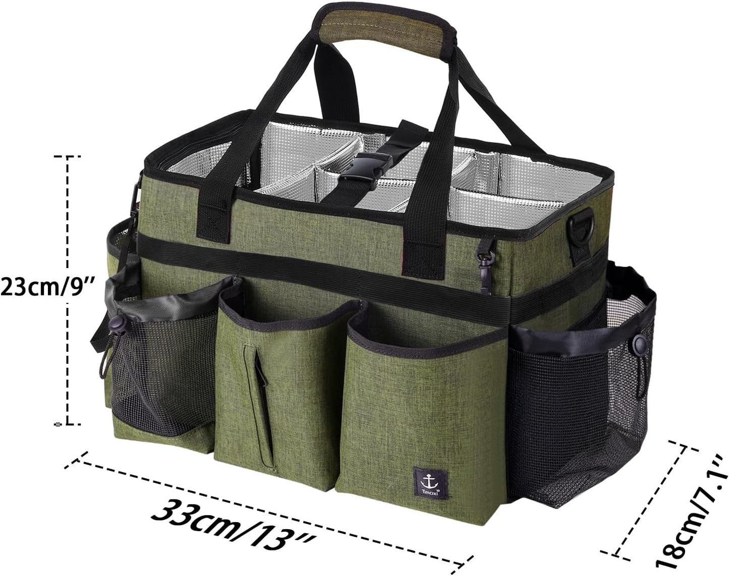 Bolsa limpieza con soporte resistente divisor desmontable