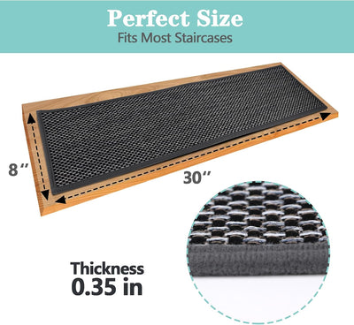 15 Pzas Almohadillas Antideslizantes Escalones Negro
