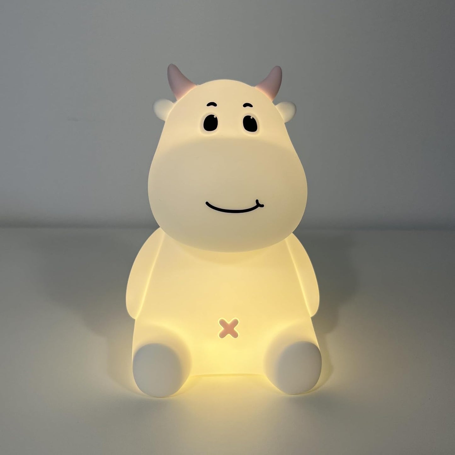 Luz Nocturna Vaca RGB Recargable con Brillo Ajustable
