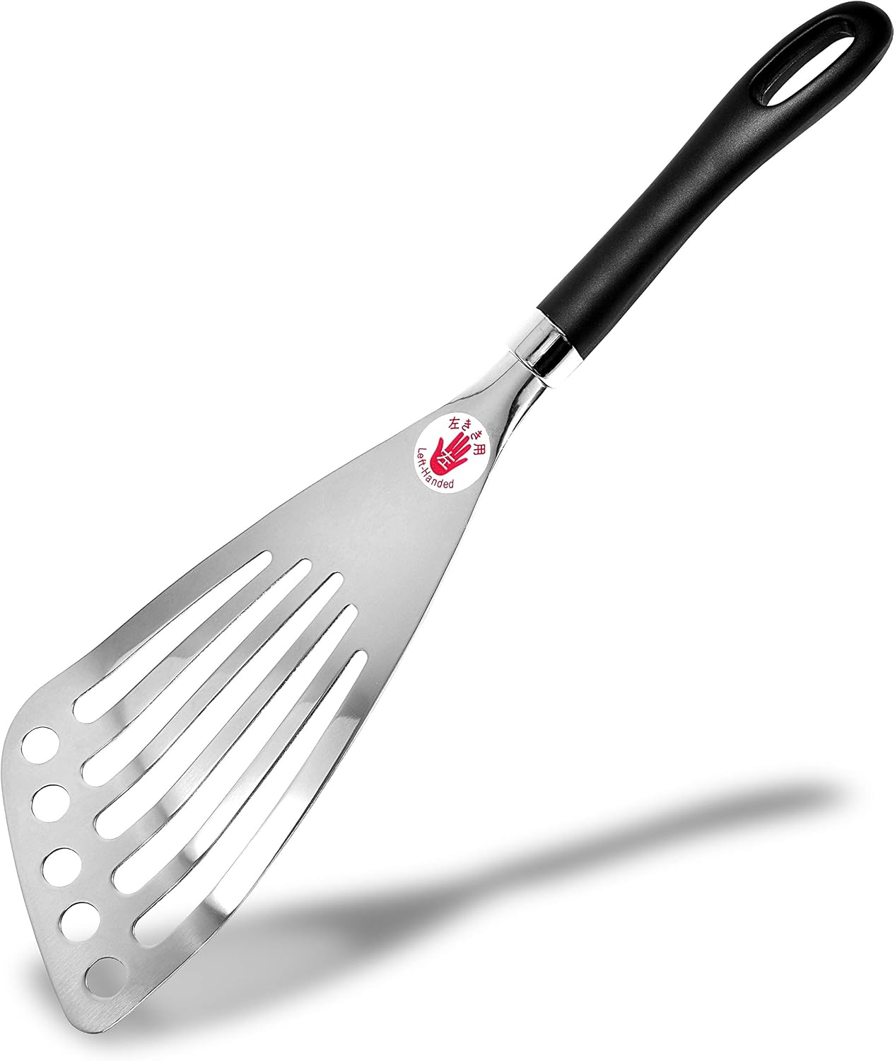 Espátula acero inox Seki izquierda 30cm volteador huevos pescado