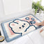 Alfombra baño conejo antiderrap 16x31"