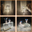 Bloques vidrio transparente texturizado para pared acento