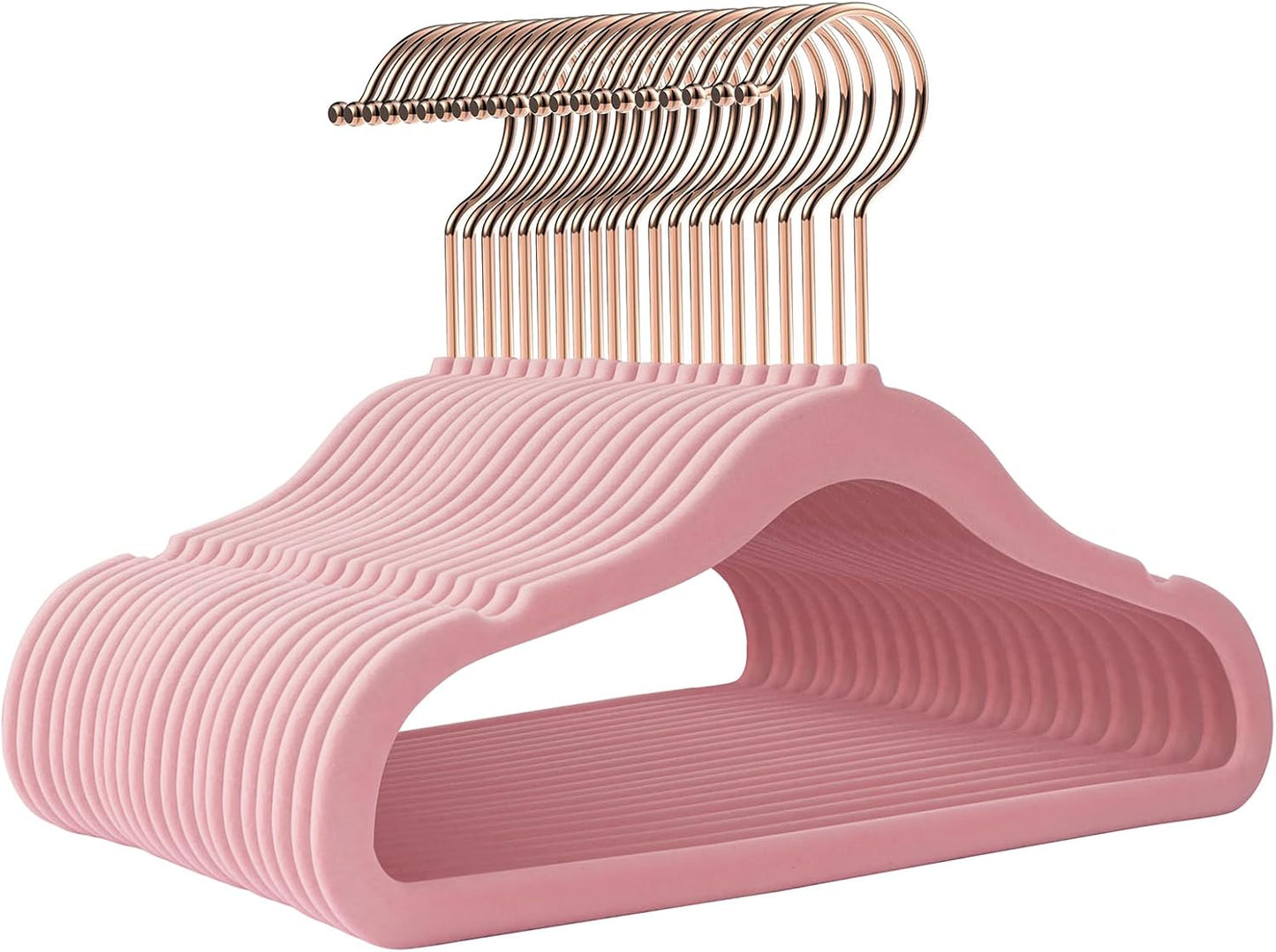 Perchas terciopelo antideslizantes para bebé 11.4" set 50