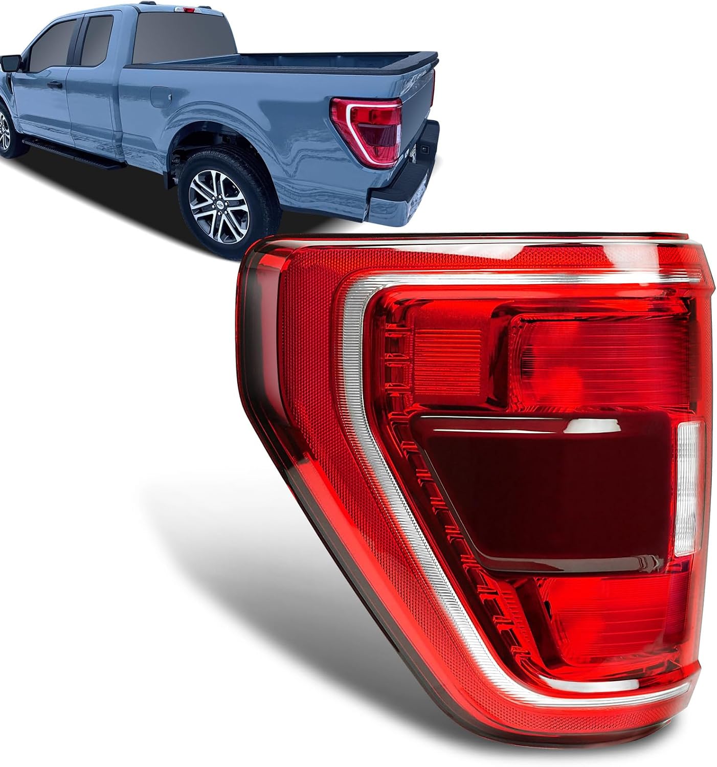 Luces traseras halógenas Ford F150 21-23 con punto ciego