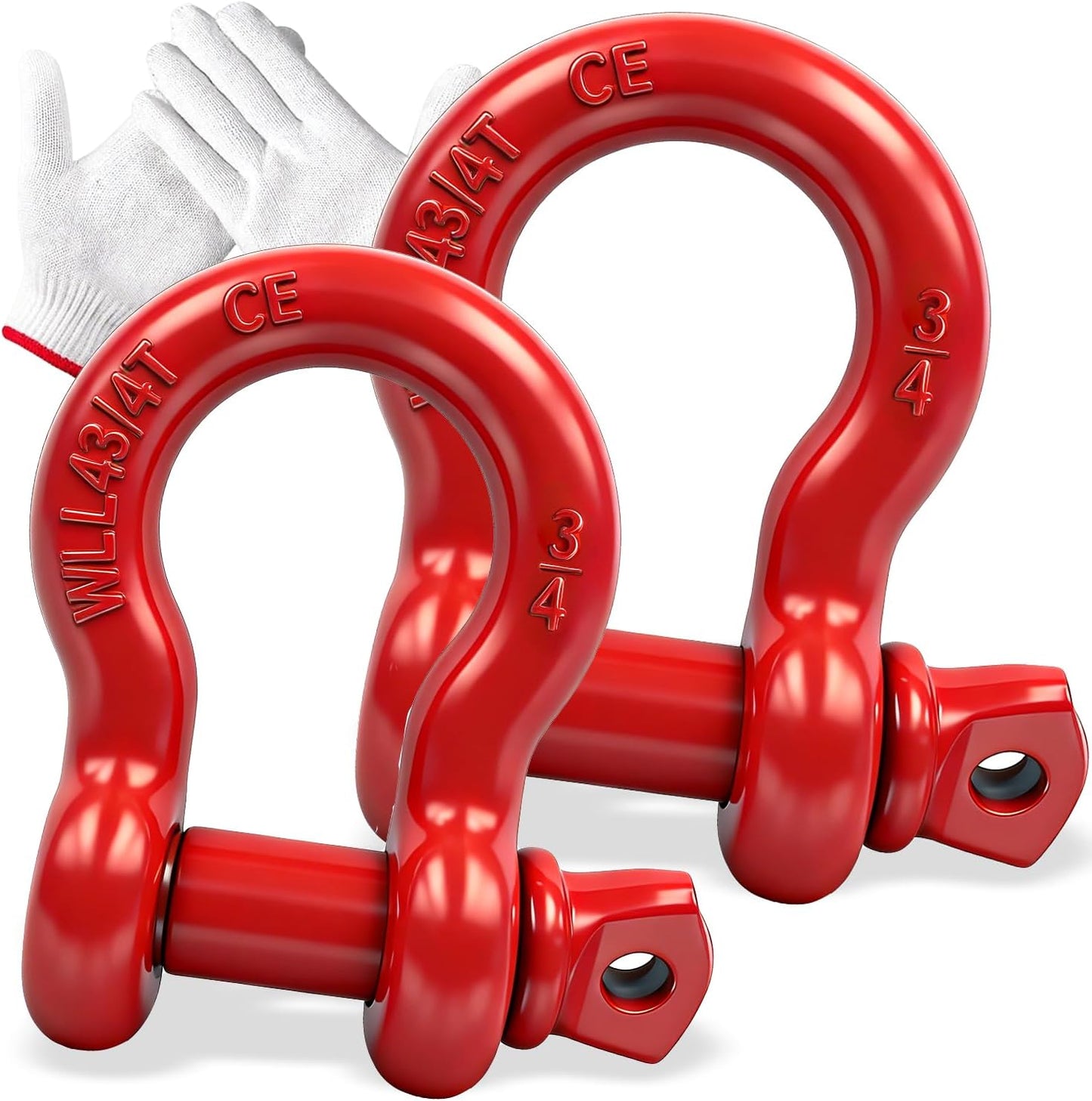 Grilletes anclaje acero forjado 4.75T anillo D galvanizados