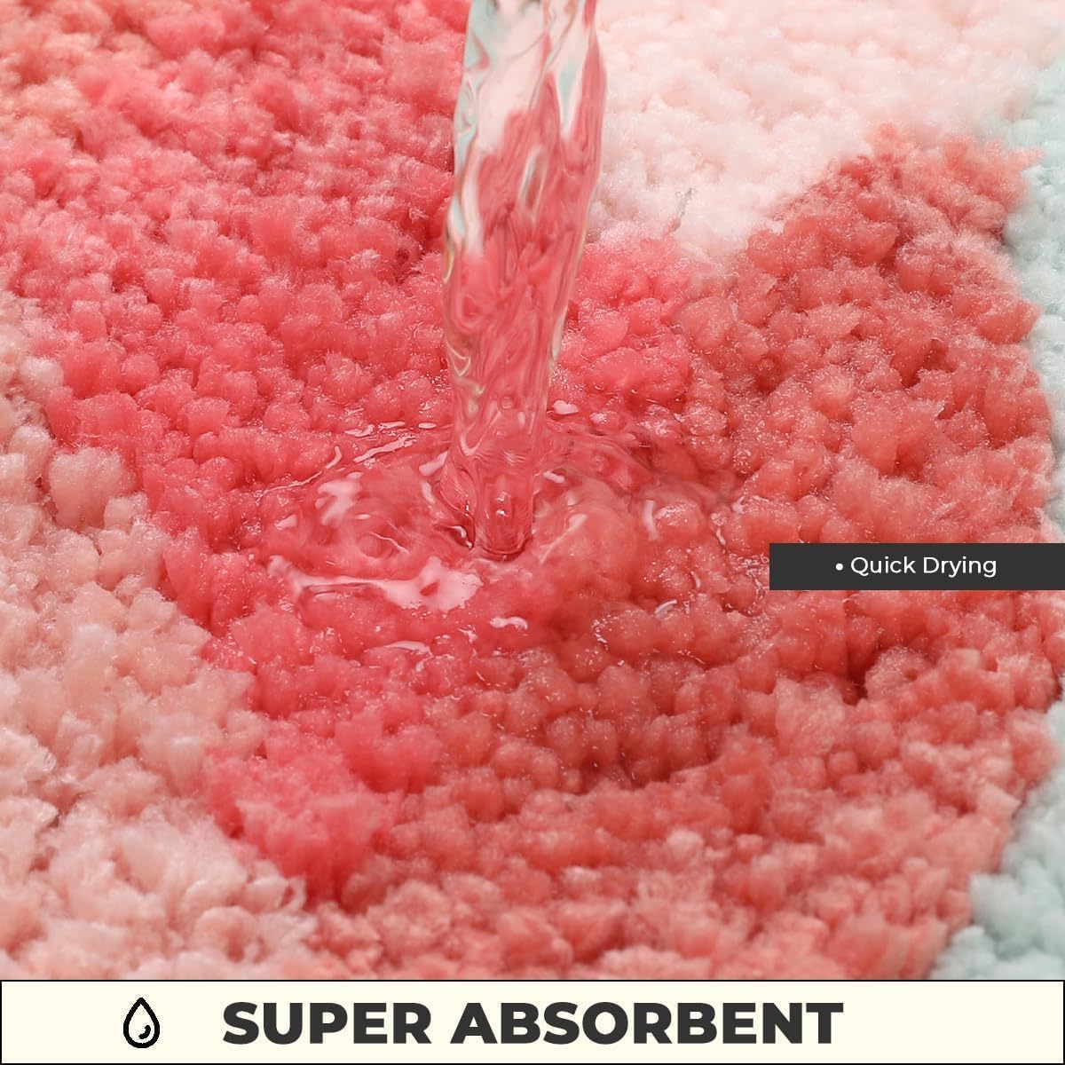Alfombra baño tulipán antiderrap 30x17pulg