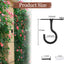 Ganchos techo pared 2.5pulg para plantas luces macetas color negro