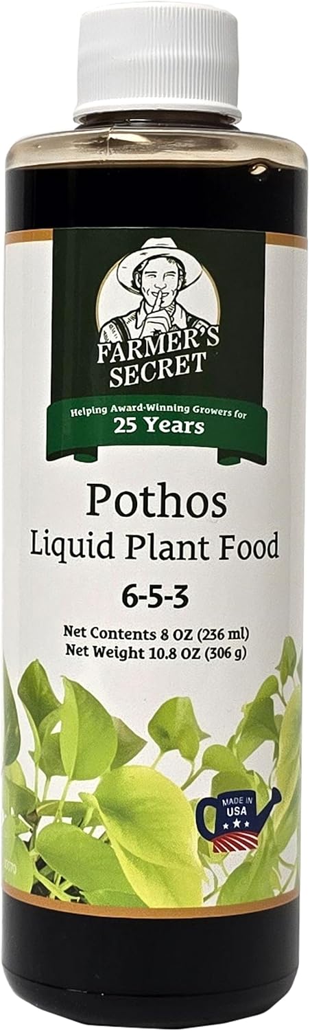 Fertilizante líquido pothos 8oz 6:5:3 fortalece raíces