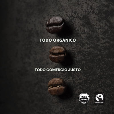 Café molido orgánico comercio justo 10oz