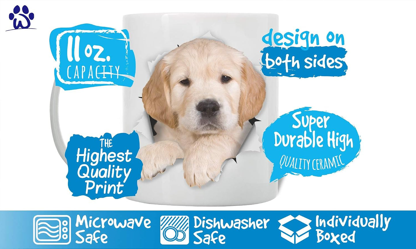 Taza café Golden Retriever cerámica regalo perros