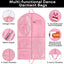 Bolsas ropa baile rosa 24x40" impermeables 2 pzas