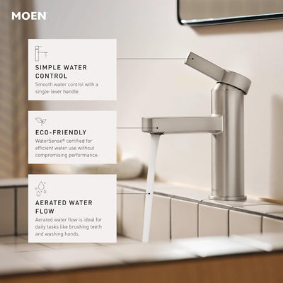 Grifo baño moderno una manija cromado 84774