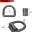 Anclajes anillo D acero forjado 18000lb para ATV UTV pack 4