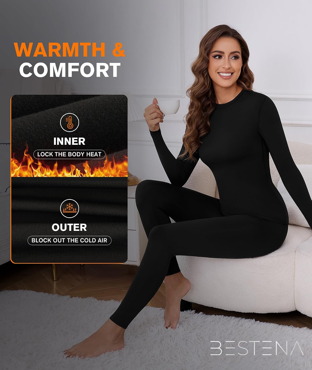 Set Underwear Termal Mujer para Clima Frío