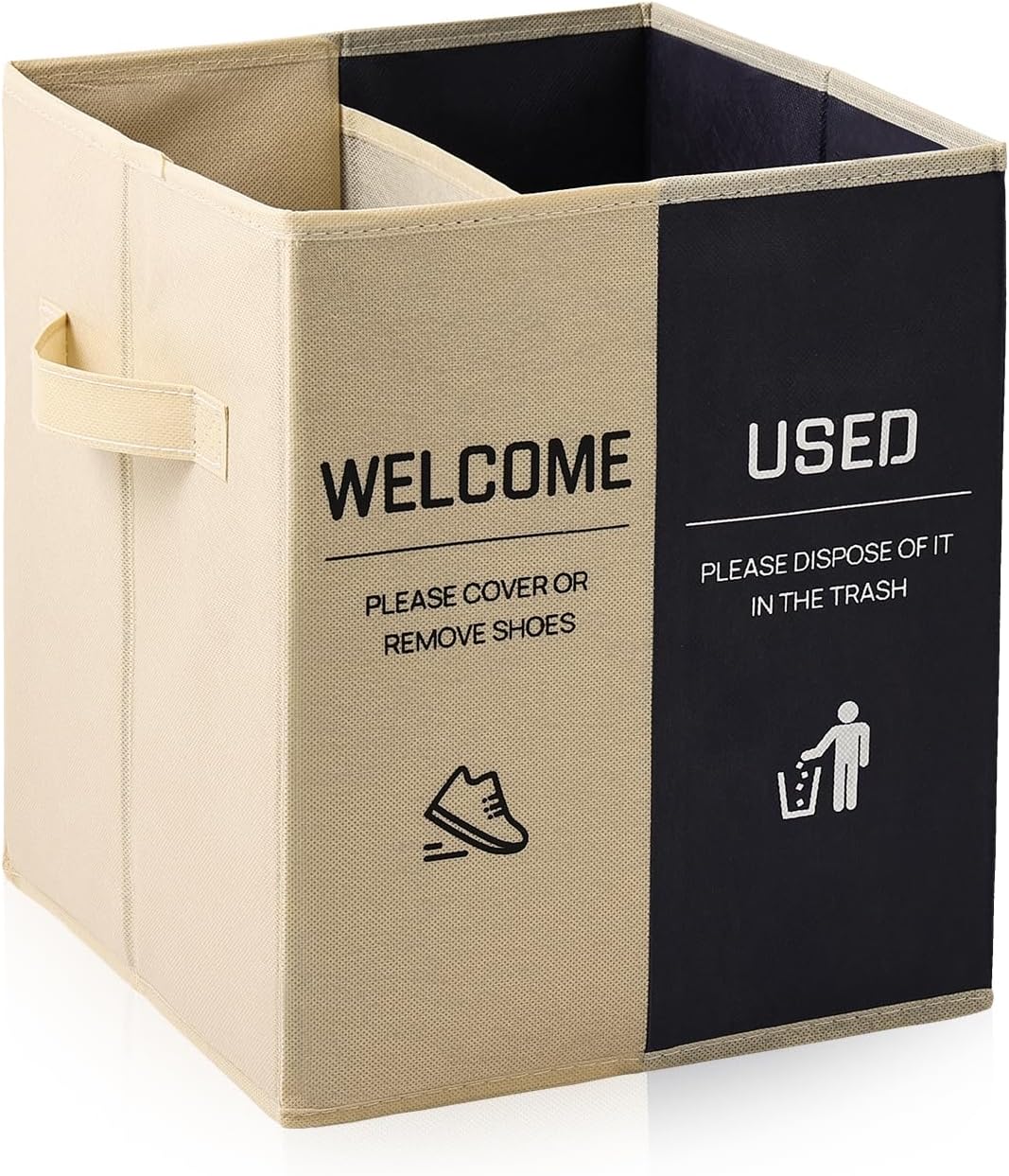 Caja dispensadora plegable con cubiertas zapatos