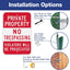 Cartel privado no pase aluminio 45x30cm impermeable