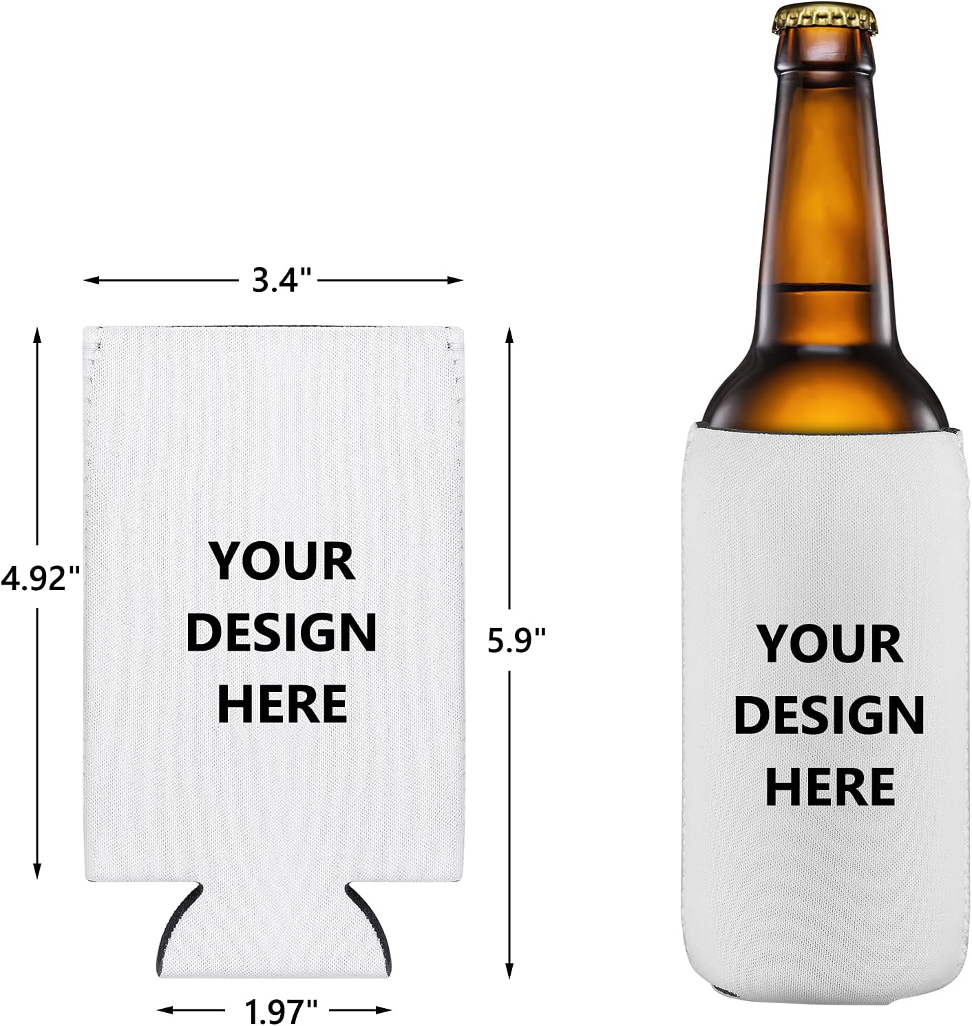 Fundas neopreno latas 12 pzas 12oz plegables