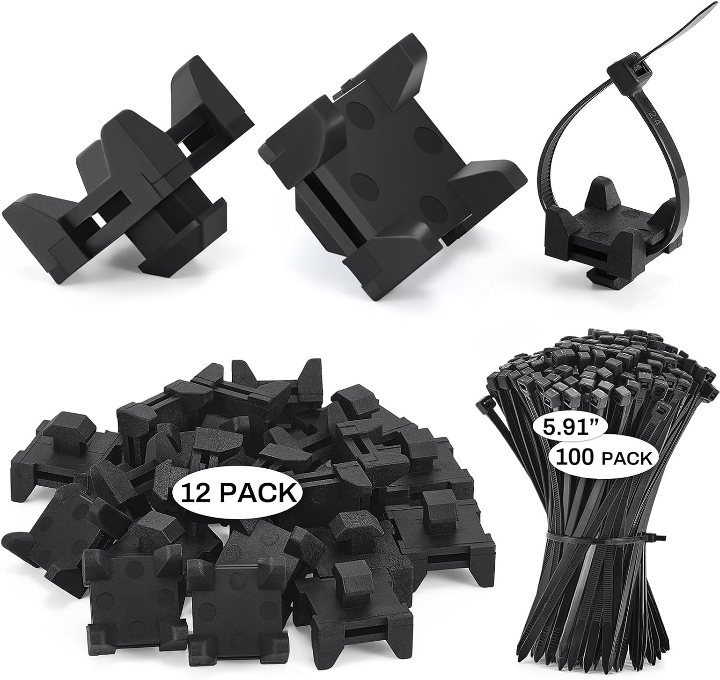 Bloque nylon brida cables compat 8020 12 set