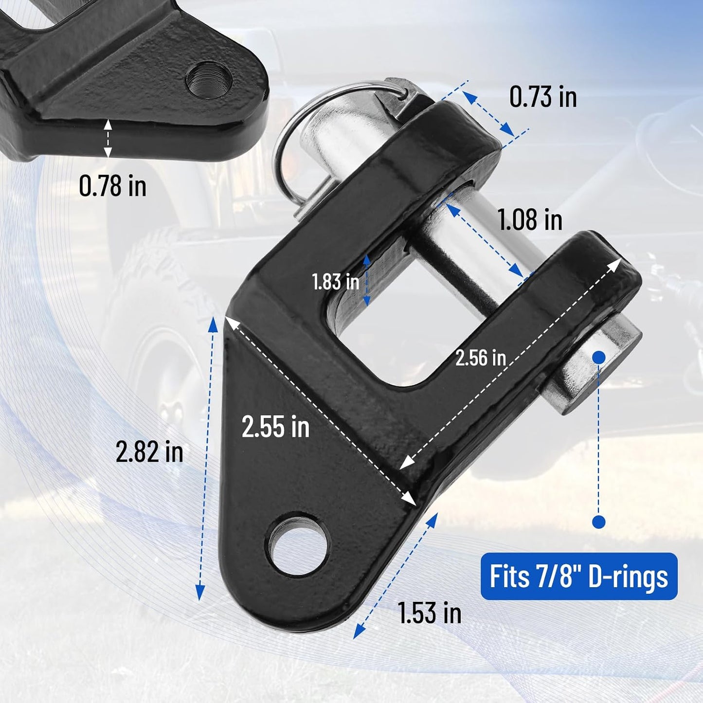 Kit adaptador parachoques remolque comp Blue Ox BX88357