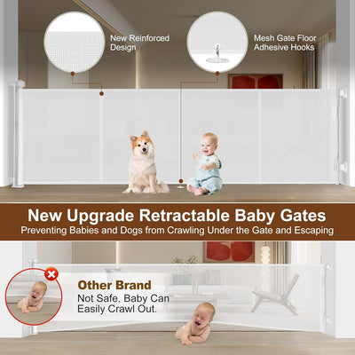 Puertas retráctiles para bebés 16ft 37pulg alto tira