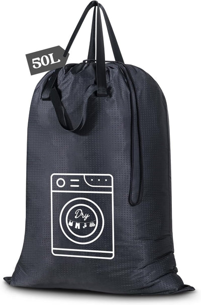 Bolsa lavandería nailon lavable asas plegable ahorra espacio