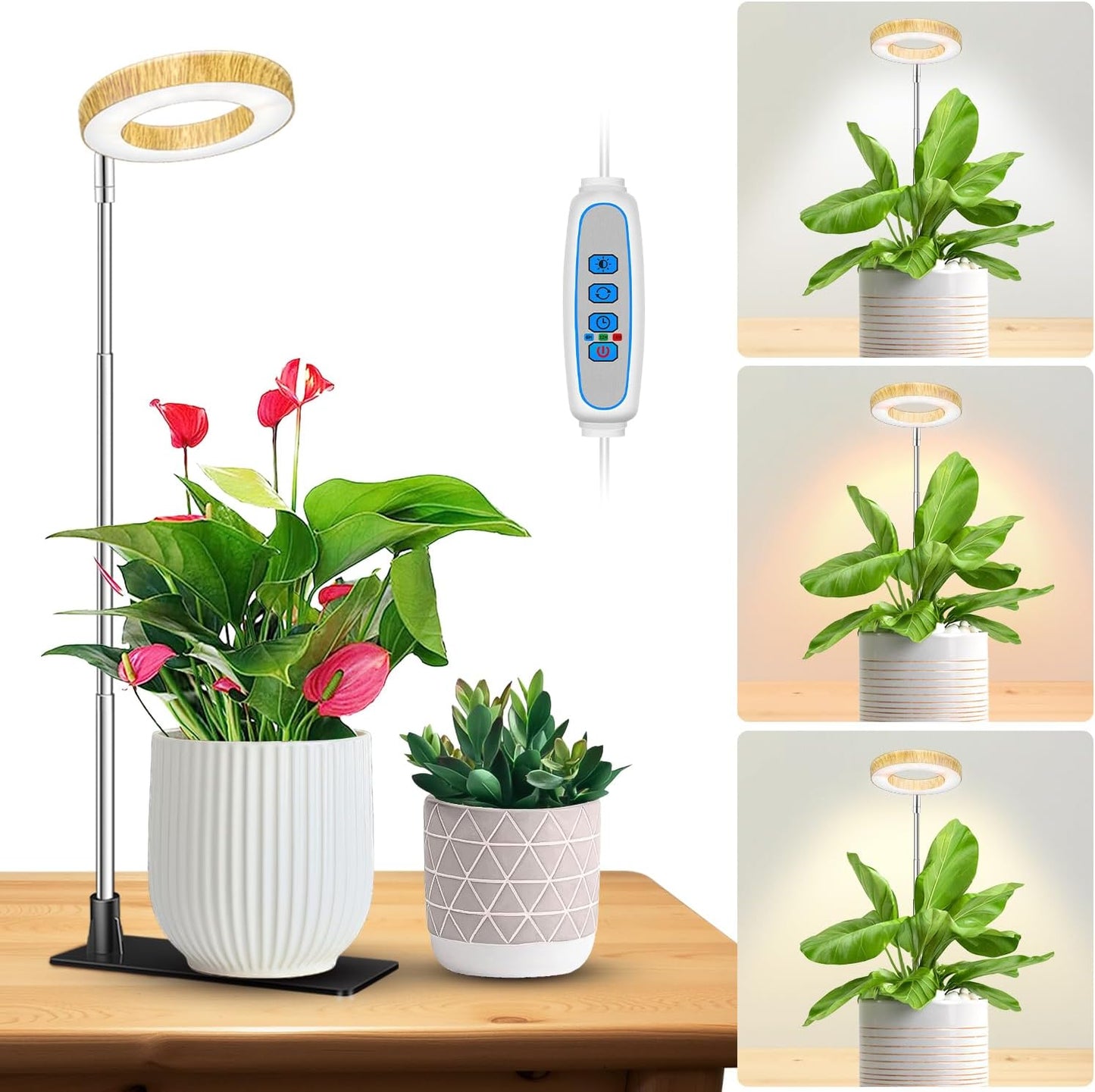 Luz cultivo interior 48 LED espectro completo 3 modos