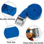 10 Correas Amarre Hebilla Ajustable 1x78" Azul Claro