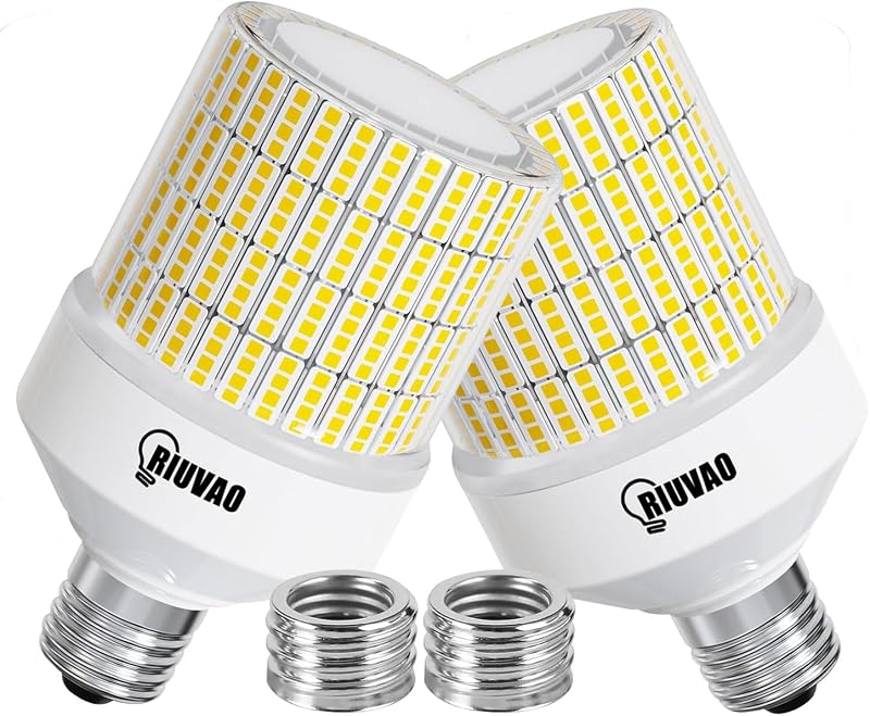 2 Bombilla LED 700W equivalente 9800LM E26/E39 exterior