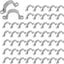 100 Correas Tubo PVC 1/2pulg 2 Agujeros Resistentes