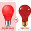 2 Bombillas LED A15 Rojas E26 5W para Interior y Exterior