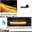 2 Pzas Luces LED Dinámicas para Espejo Lateral Audi A3 A4
