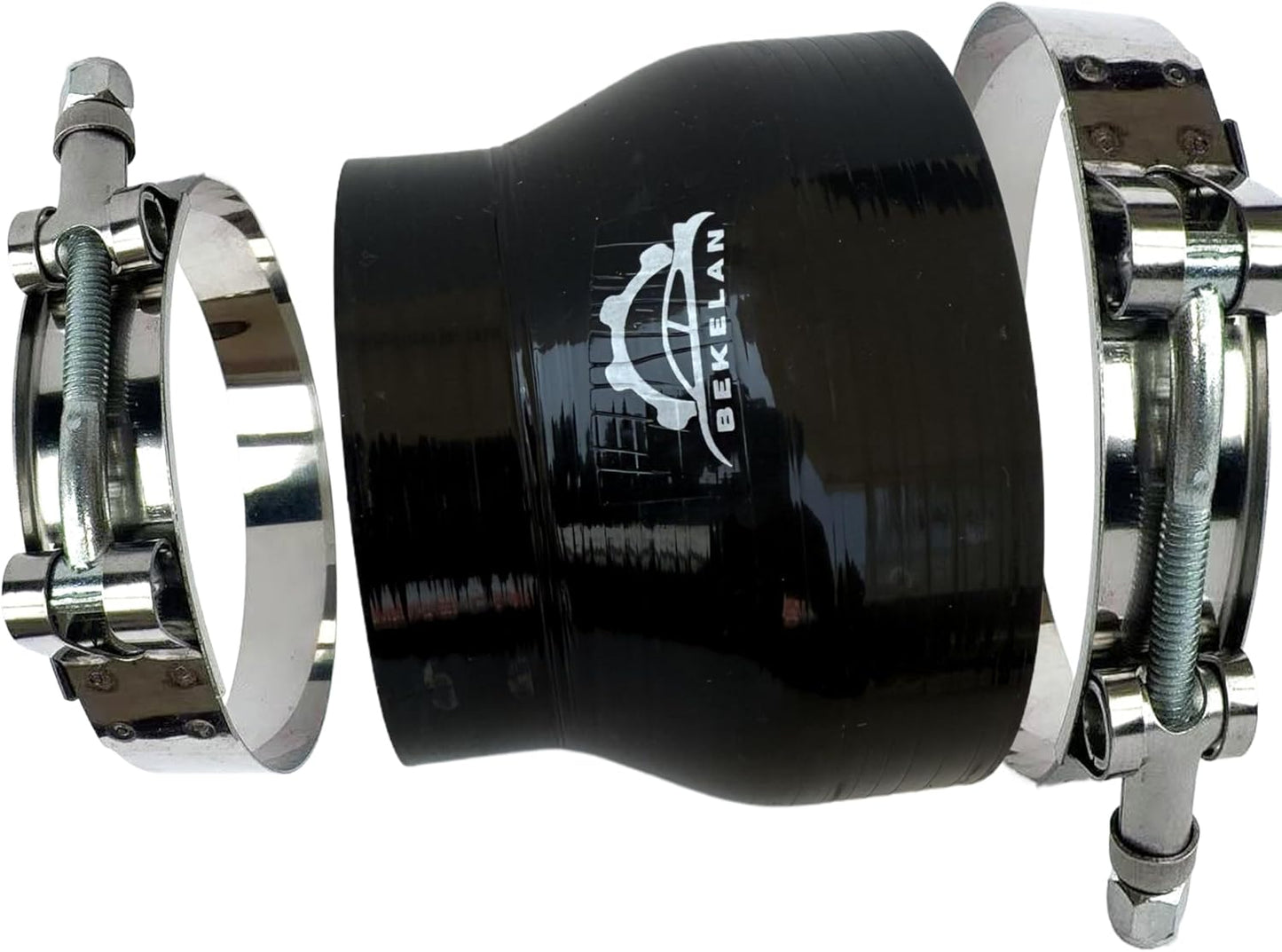 Manguera reductora silicona 3.5-4" acero inox 4 capas