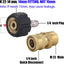 Juego adaptadores hidrolavadora M22 14mm a 1/4pulg