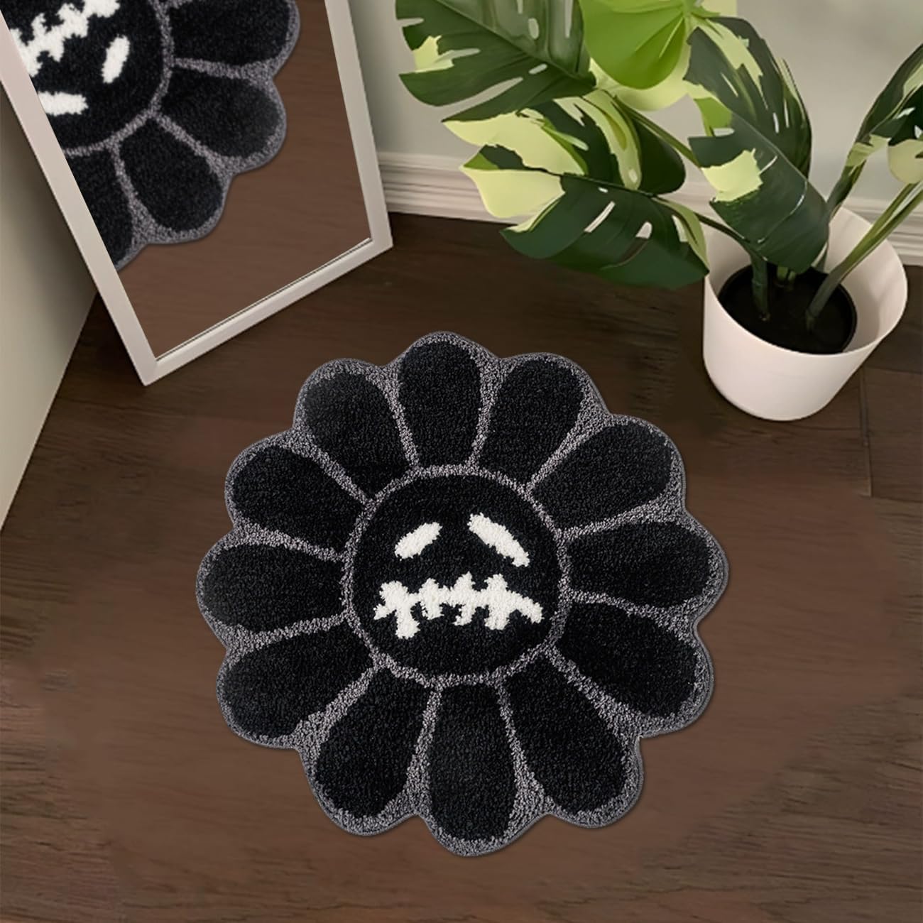 Alfombra baño antiderrap secado rápido 2ft negro