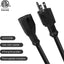 Cable extensión 8ft 16/3 SJTW 3 puntas uso general negro