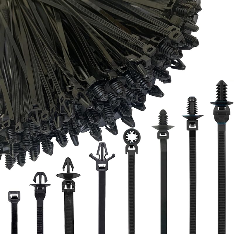 240 Pzas Bridas Cable Nylon Cierre Automático UV Resistentes