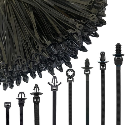 240 Pzas Bridas Cable Nylon Cierre Automático UV Resistentes