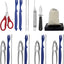 Set herramientas mariscos 4 galletas cangrejo 6 tenedores 6 langosta tijeras ostras cuchillo