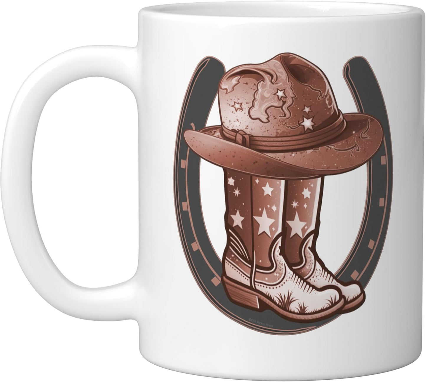 Taza Cerámica Vida del Vaquero con Sombrero y Calzado
